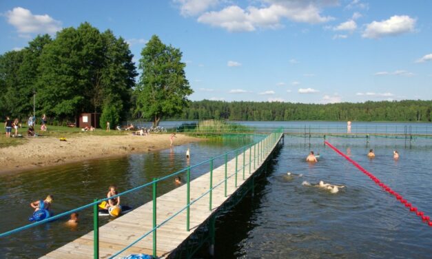 Turniej piłki plażowej i zawody pływackie