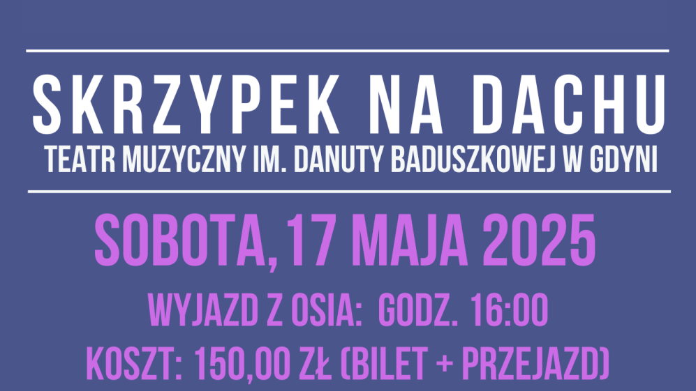 Wyjazd na Skrzypka na dachu