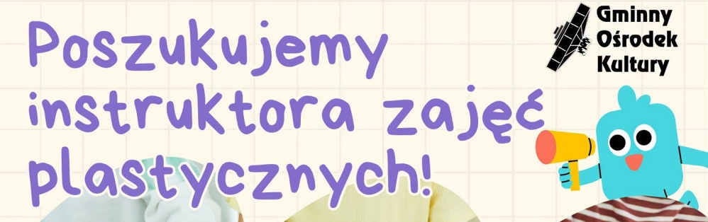 Poszukujemy instruktora zajęć plastycznych